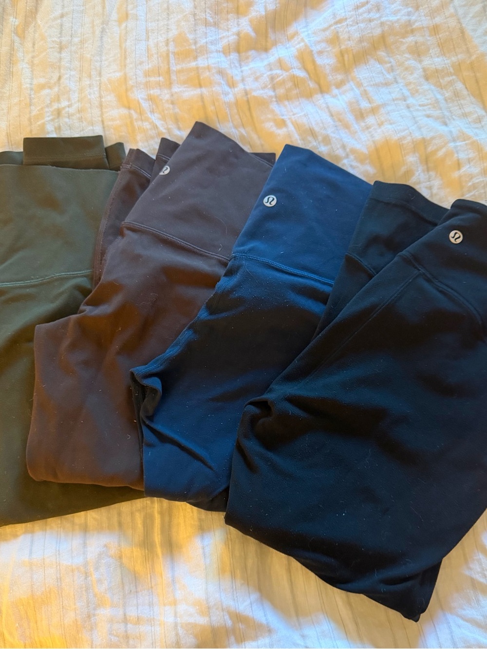 lululemon athletica Leggings Bundle in Black, Navy, Brown, Olive please read